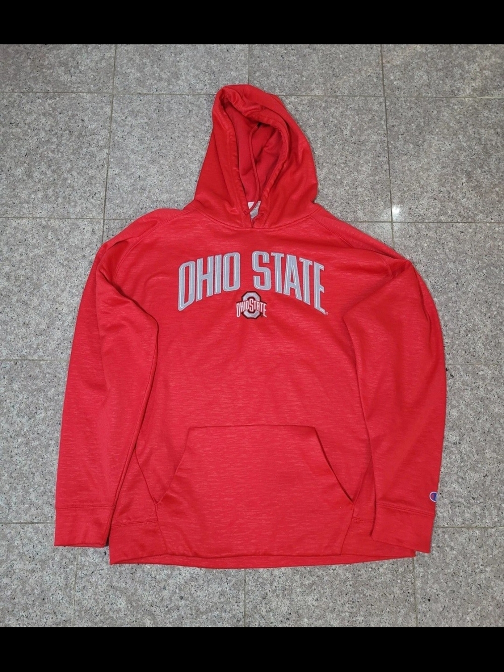 Champion Ohio State Buckeyes Red Pullover Hoodie Size Large